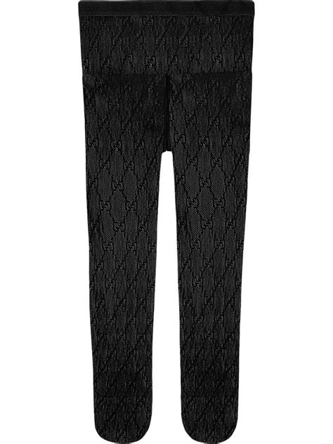 black gucci interlocking g tights|gucci tights black etsy.